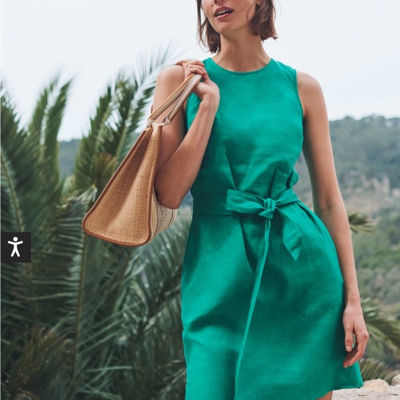 EUC Boden Linen Sleeveless Dress - Picture 8 of 15